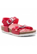 Birkenstock Rio Kids Sandal Narrow Fit ( Red Nautical Stripe )